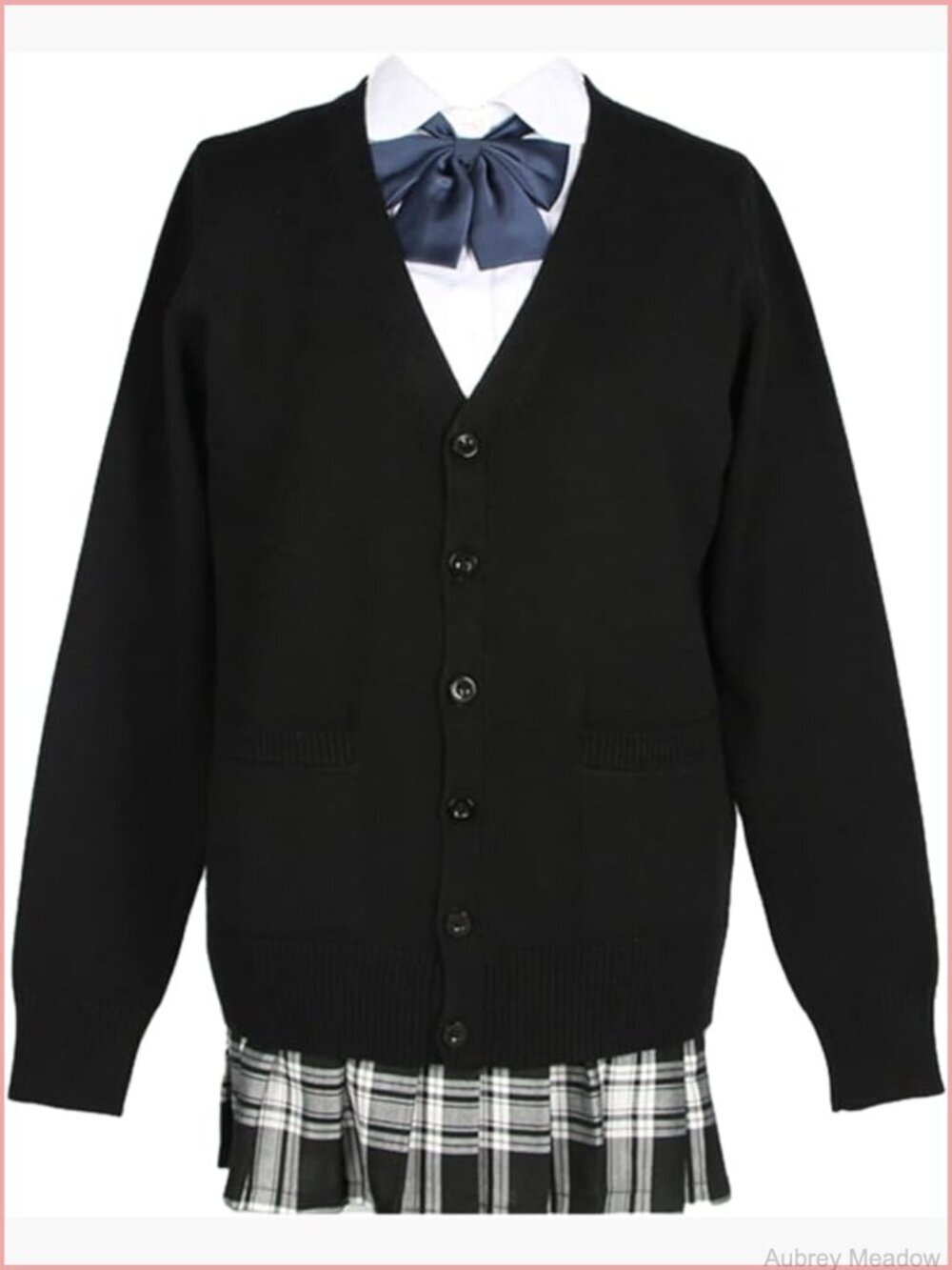 Women's V-Neck Cardigan Sweater Long Sleeve Button Down Knit with Pockets